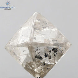 6.64 CT Rough Shape Natural Diamond White Color I2 Clarity (9.70 MM)