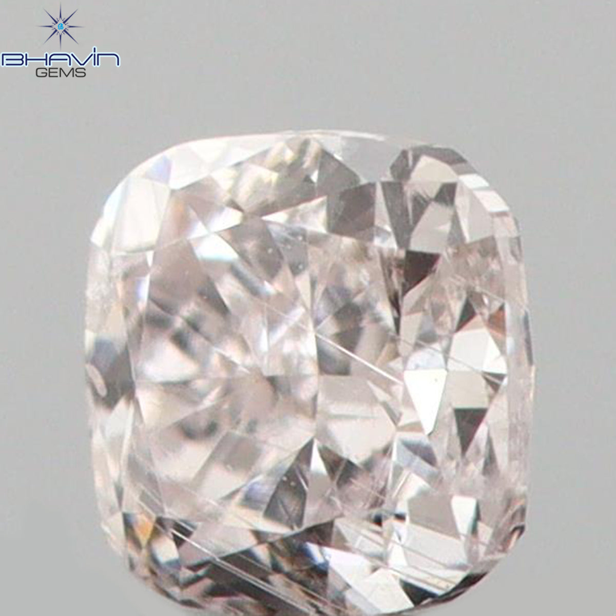 0.09 CT Natural Cushion Diamond Pink Color Clarity SI1 (2.44 MM)