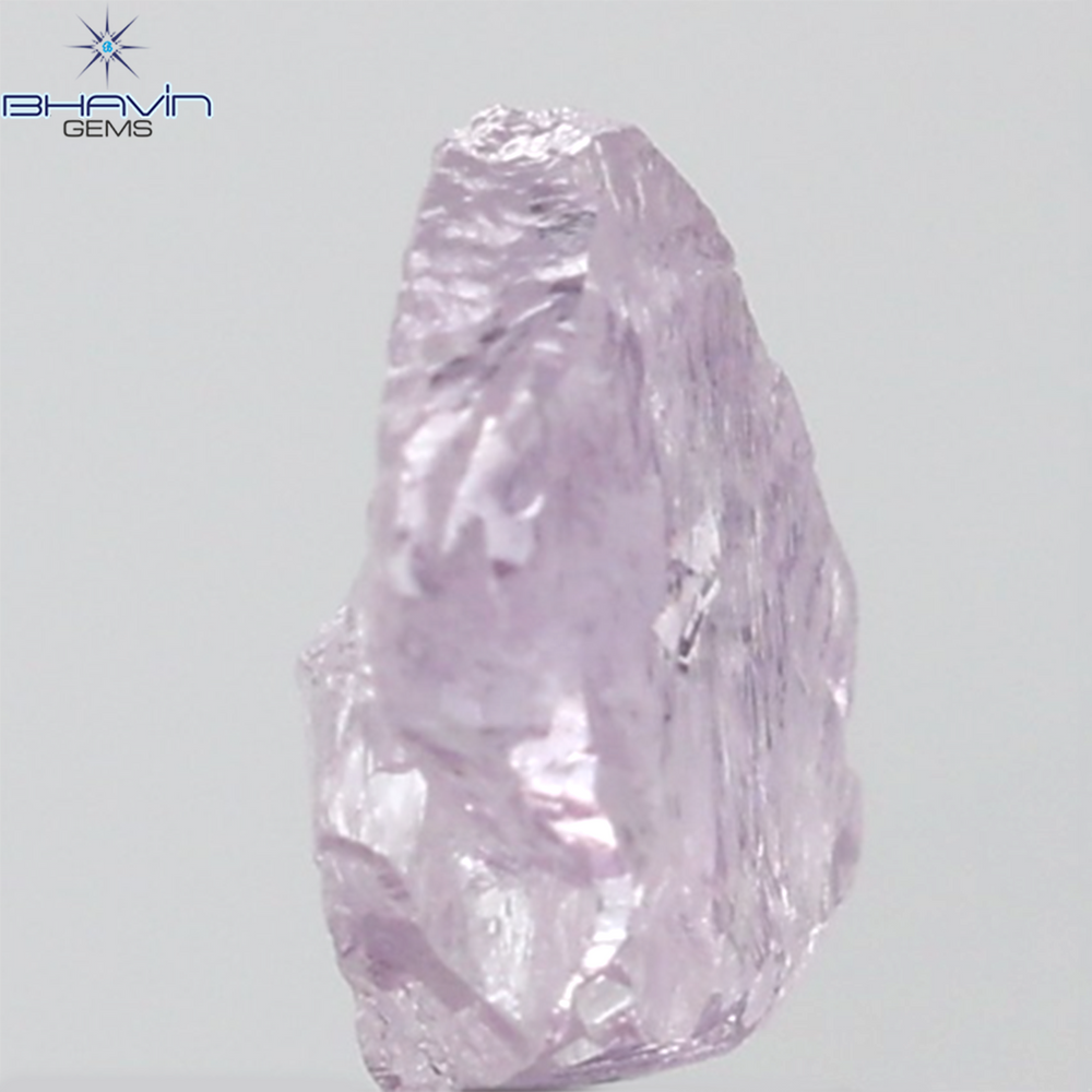 0.54 CT Rough Shape Natural Diamond Pink Color SI1 Clarity (5.36 MM)