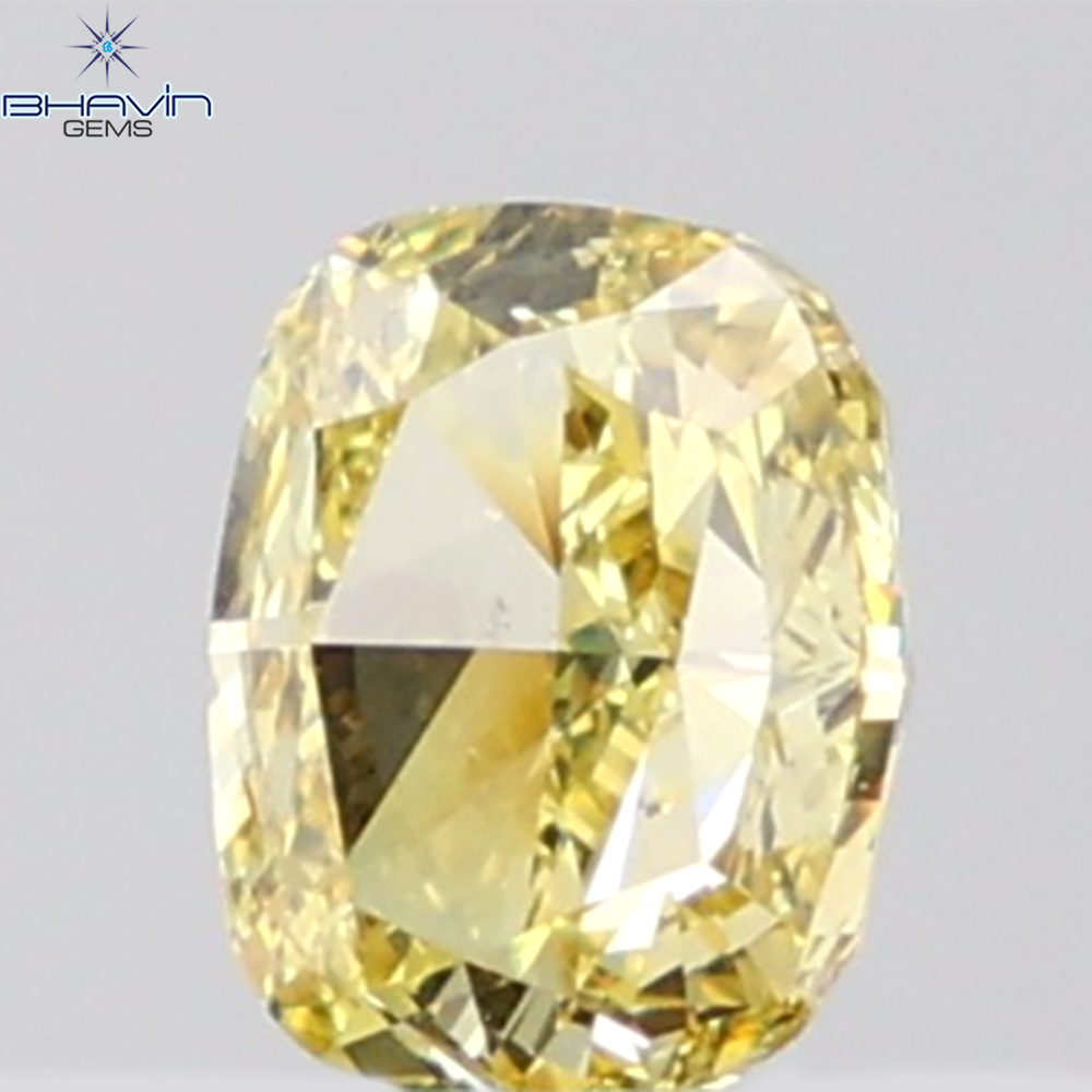 GIA Certified 1.00 CT Cushion Diamond Natural  Brownish Yellow Color VS2 Clarity (6.21 MM) (Copy)