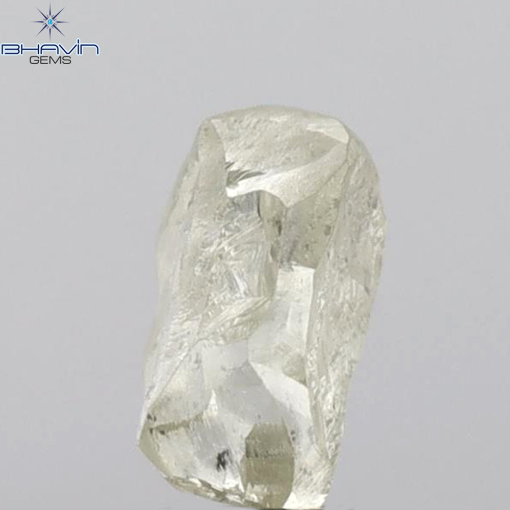 2.24 CT Rough Shape Natural Loose Diamond White (M) Color SI1 Clarity (8.52 MM)