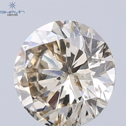 0.35 CT Natural Round Diamond Brown Color Clarity SI2 (4.56 MM)