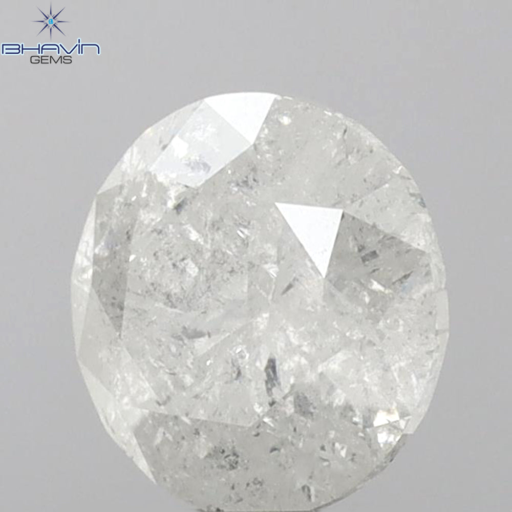 4.13 CT Round Shape Natural Diamond White Color I3 Clarity (10.00 MM)