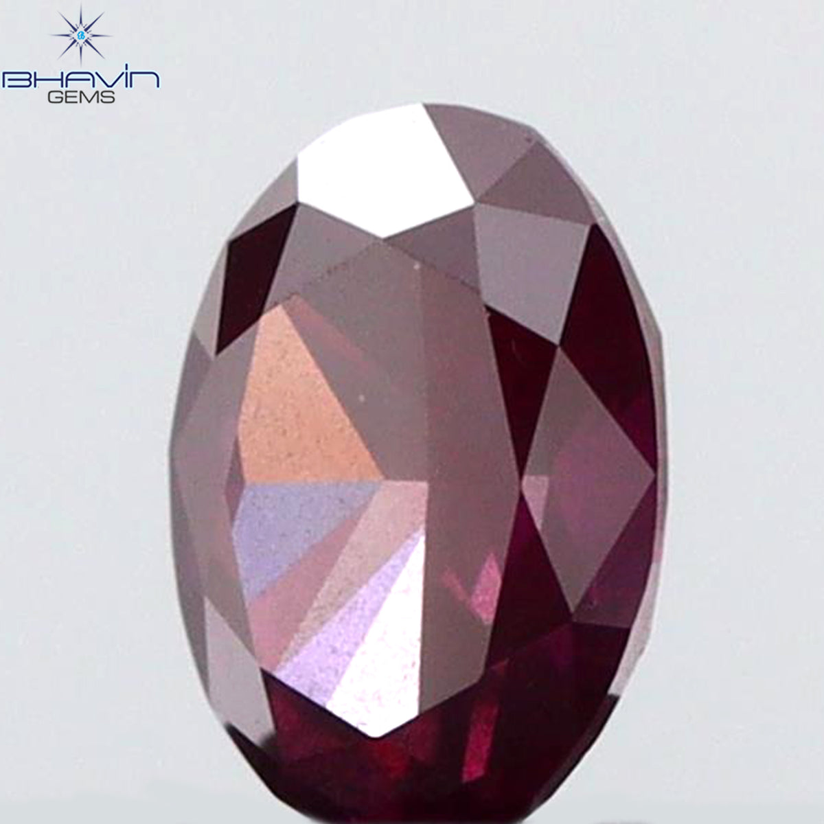 0.18 CT Natural Oval Diamond Enhanced Pink Color Clarity SI1 (4.26 MM)