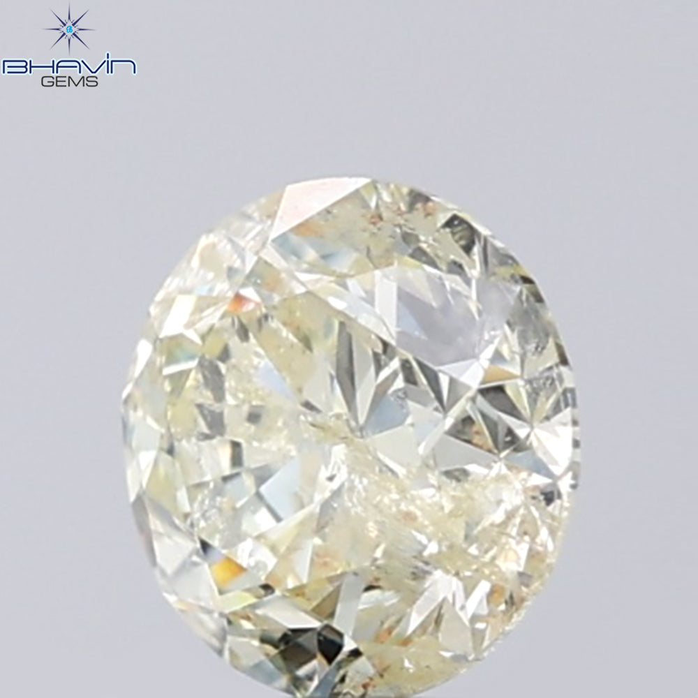 0.18 CT ラウンド ローズ カット シェイプ 天然ダイヤモンド ピンク色 I2 クラリティ (3.86 MM)