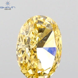 0.43 CT Oval Shape Natural Diamond Orange Color VS2 Clarity (5.23 MM)