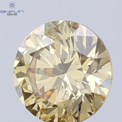 0.32 CT Natural Round Diamond Brown Color Clarity VS2 (4.38 MM)