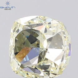 1.01 CT Cushion Diamond Natural Yellow Color SI1 Clarity (5.16 MM)