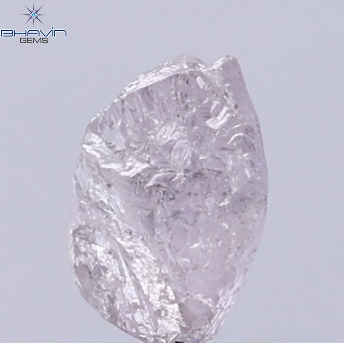 0.37 CT Natural Rough Diamond Pink Color Clarity I1 (5.40 MM)