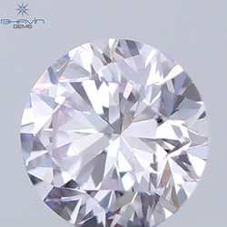 0.10 CT Round Cut Natural Diamond Pink Color VS1 Clarity