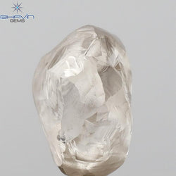 1.84 CT Rough Shape Natural Diamond Brown Color VS1 Clarity (7.66  MM)