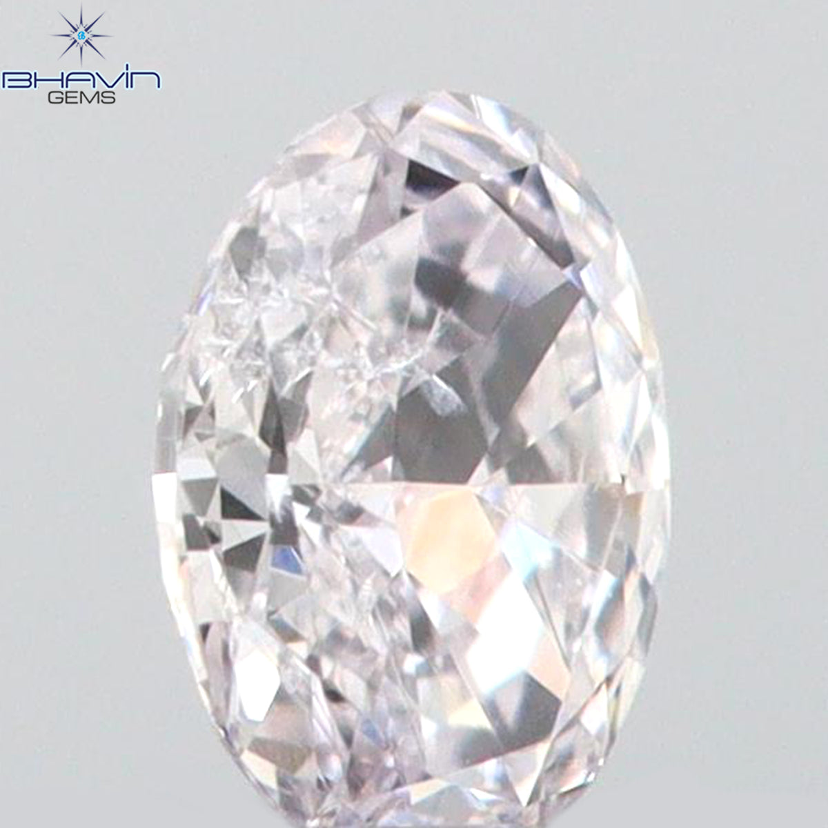 0.08 CT Natural Oval Diamond Pink Color Clarity SI1 (3.32 MM)