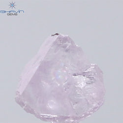 0.52 CT Rough Shape Natural Diamond Pink Color (5.12 MM)