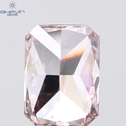 GIA Certified 0.39 CT Radiant Diamond Natural Pink Brown Color SI2 Clarity (5.16 MM)