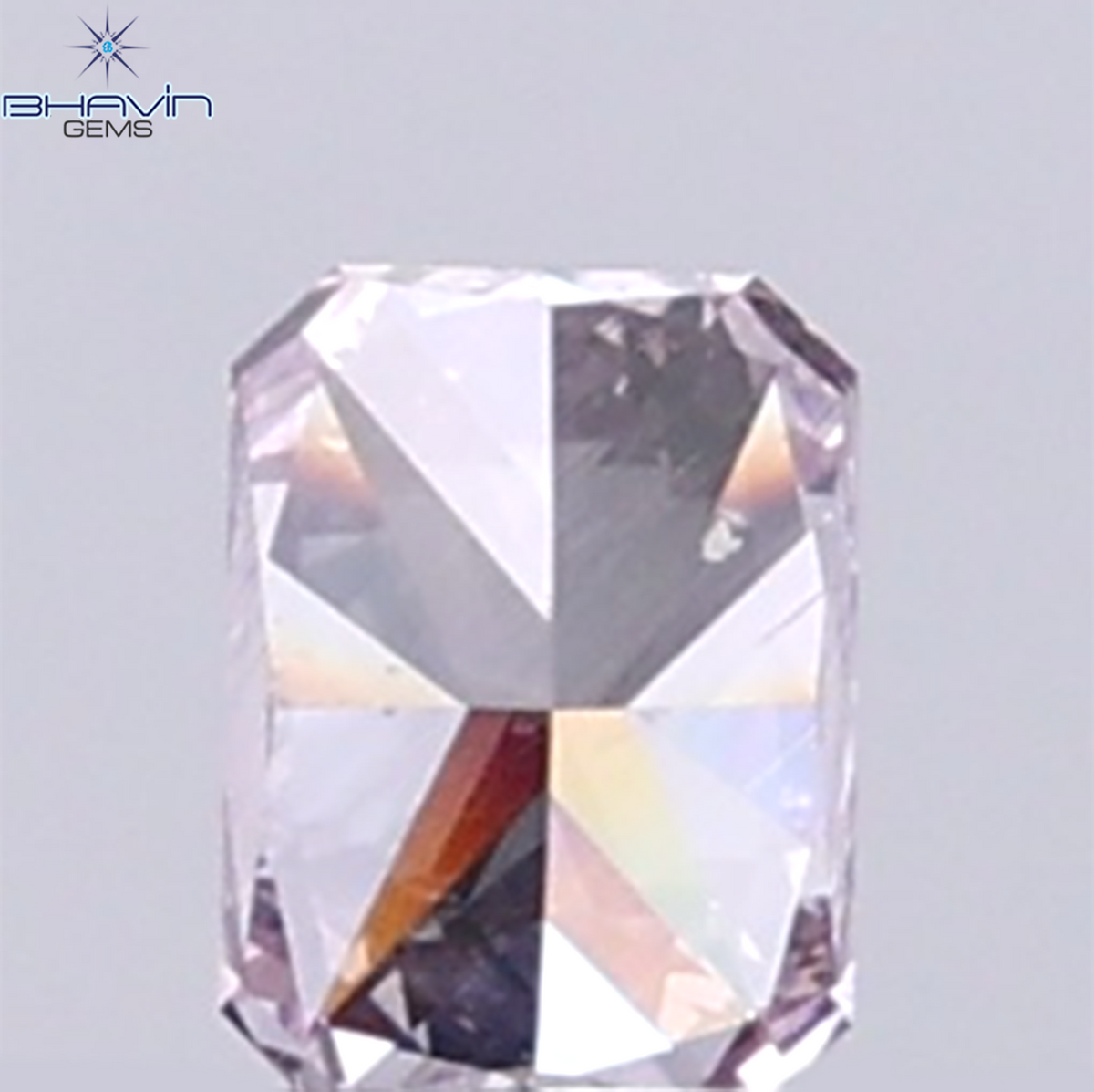 0.25 CT Natural Radiant Diamond Intense Pink Color Clarity VS1 (4.00 MM)
