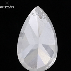 1.00 CT Natural Pear Diamond White Milky Color Clarity I3 (8.31 MM)