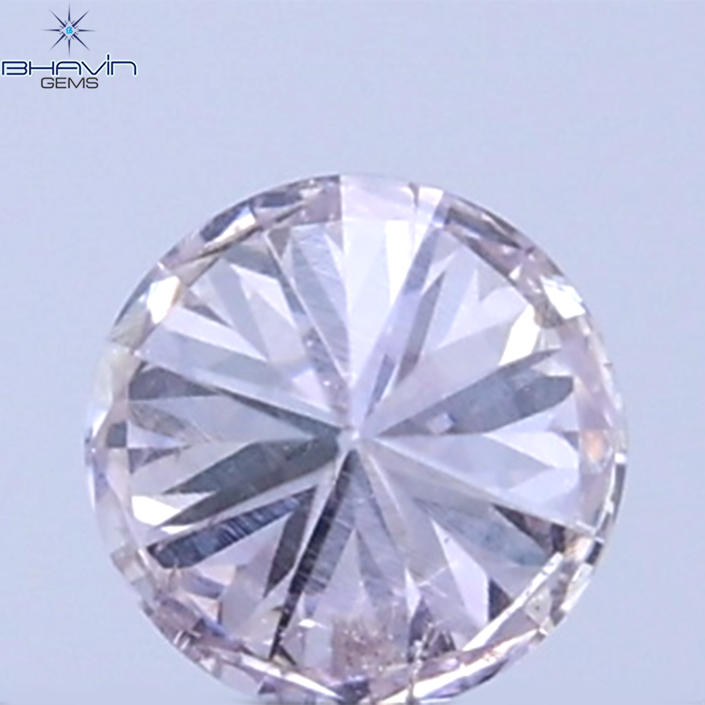 0.17 CT Natural Round Diamond Pink Color Clarity SI (3.52 MM)