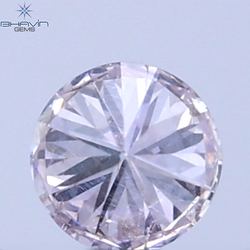 0.17 CT Natural Round Diamond Pink Color Clarity SI (3.52 MM)