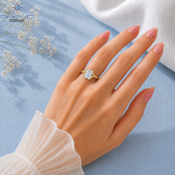 Emerald Cut Diamond Sculpted Cathedral Solitaire Engagement Ring