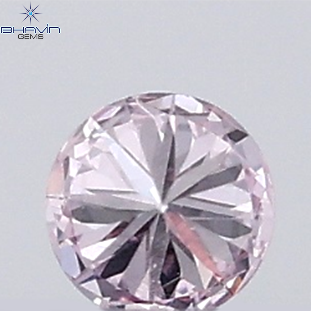 0.03 CT Round Natural Diamond Pink (Argyle) Color VS Clarity