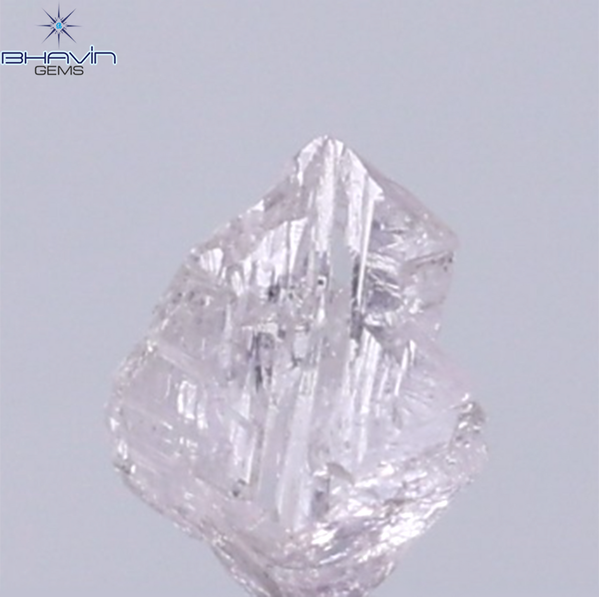 0.25 CT Natural Rough Diamond Pink Color Clarity SI (4.55 MM)