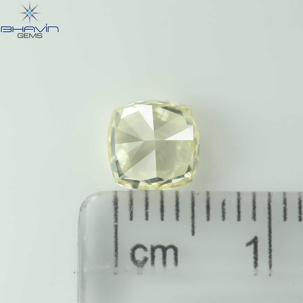 GIA Certified 1.27 CT Natural Cushion Diamond Fancy Light Yellow Color Clarity VS1 (5.97 MM)