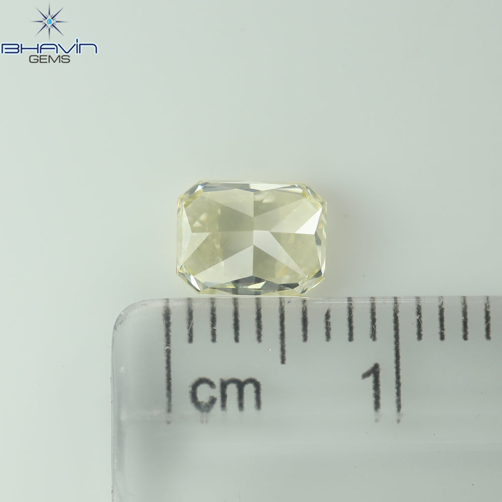 0.58 CT ラディアント シェイプ ナチュラル ダイヤモンド ホワイト カラー SI1 クラリティ (4.79 MM)