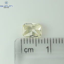 0.58 CT ラディアント シェイプ ナチュラル ダイヤモンド ホワイト カラー SI1 クラリティ (4.79 MM)