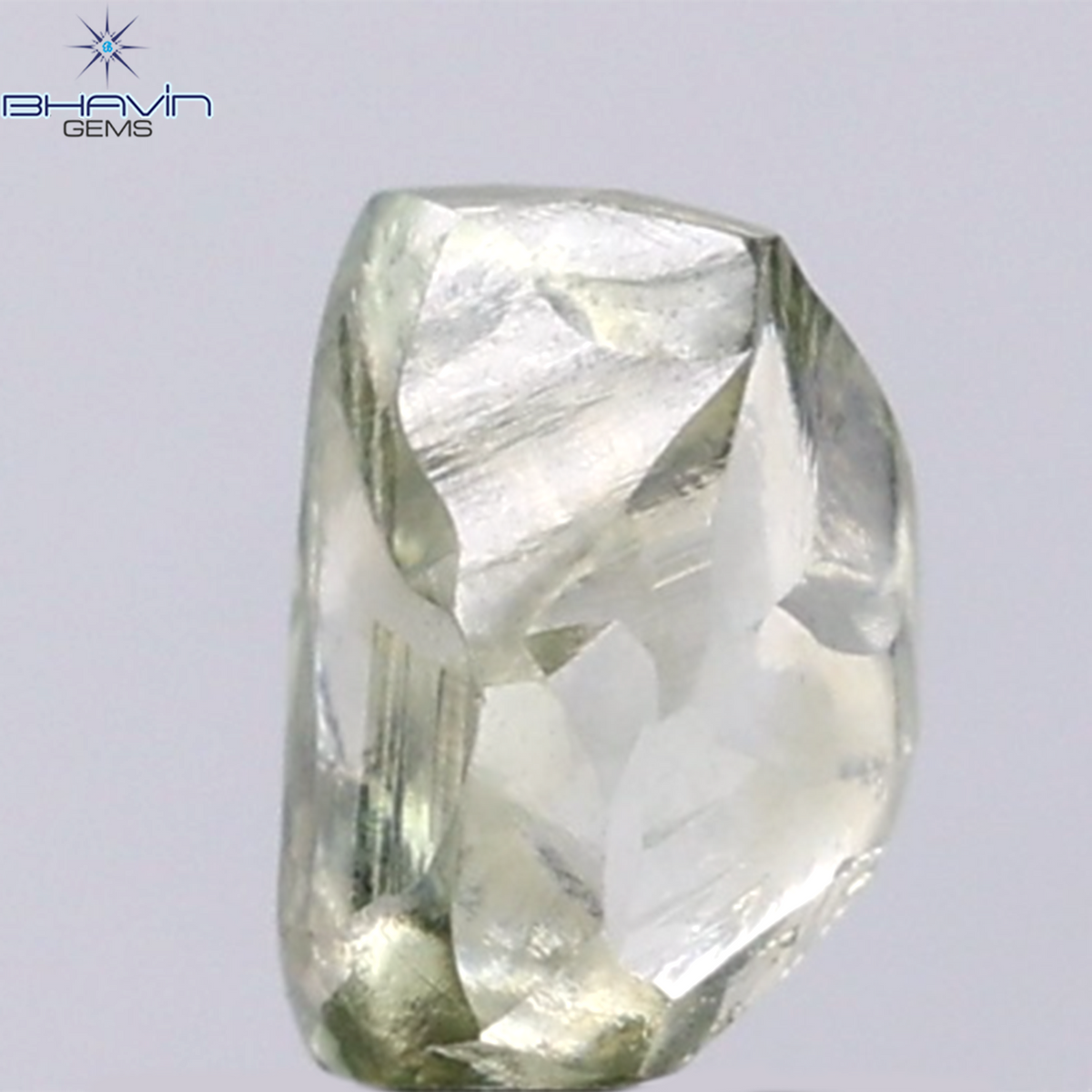 1.60 CT Natural Rough Diamond Green Color Clarity VS (6.83 MM)