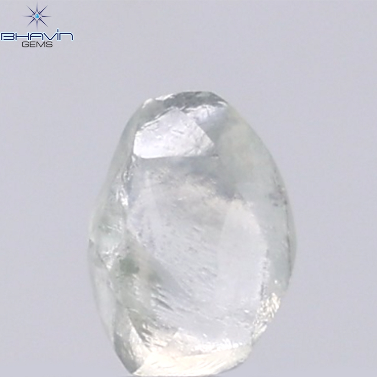 1.13 CT Natural Rough Diamond Green Color Clarity VS (6.58 MM)