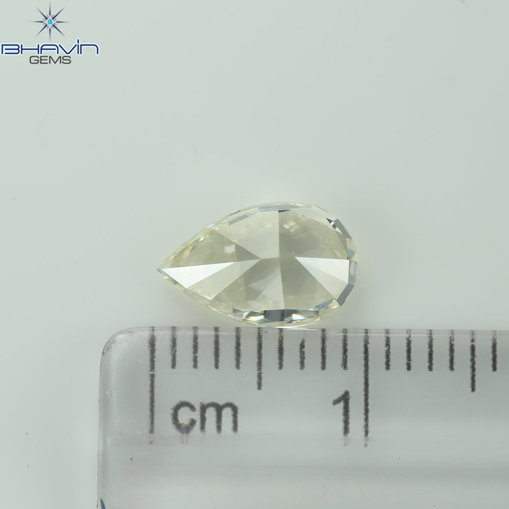 GIA Certified 1.61 CT Pear Diamond U to V Range Color Natural  Diamond (9.43 MM)