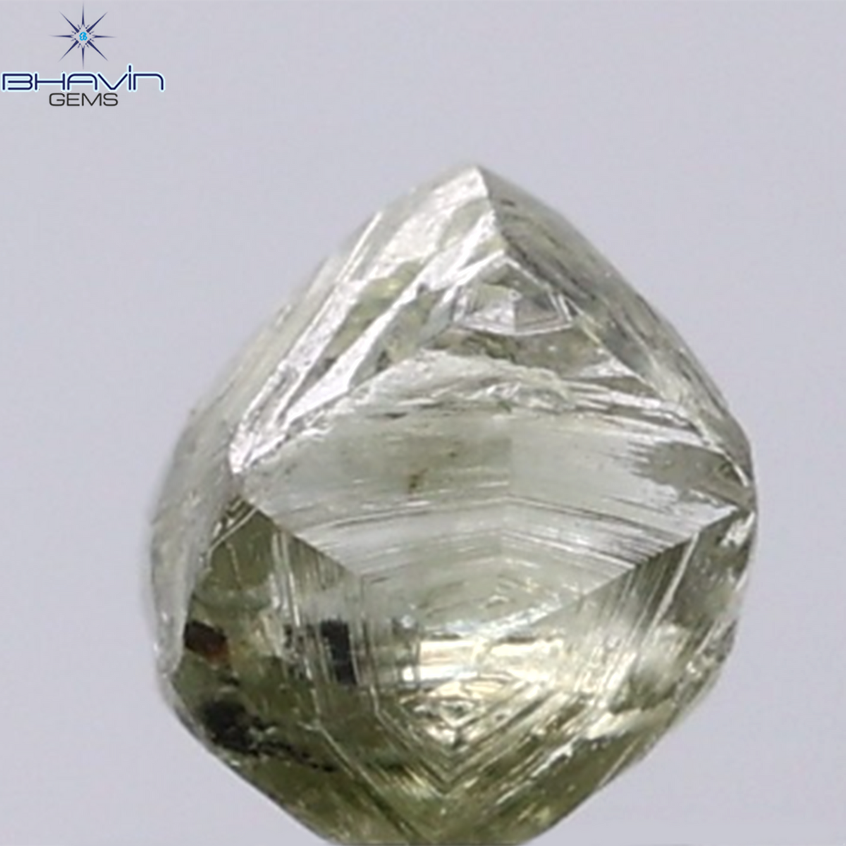 1.21 CT Natural Rough Diamond Green Color Clarity VS (6.14 MM)