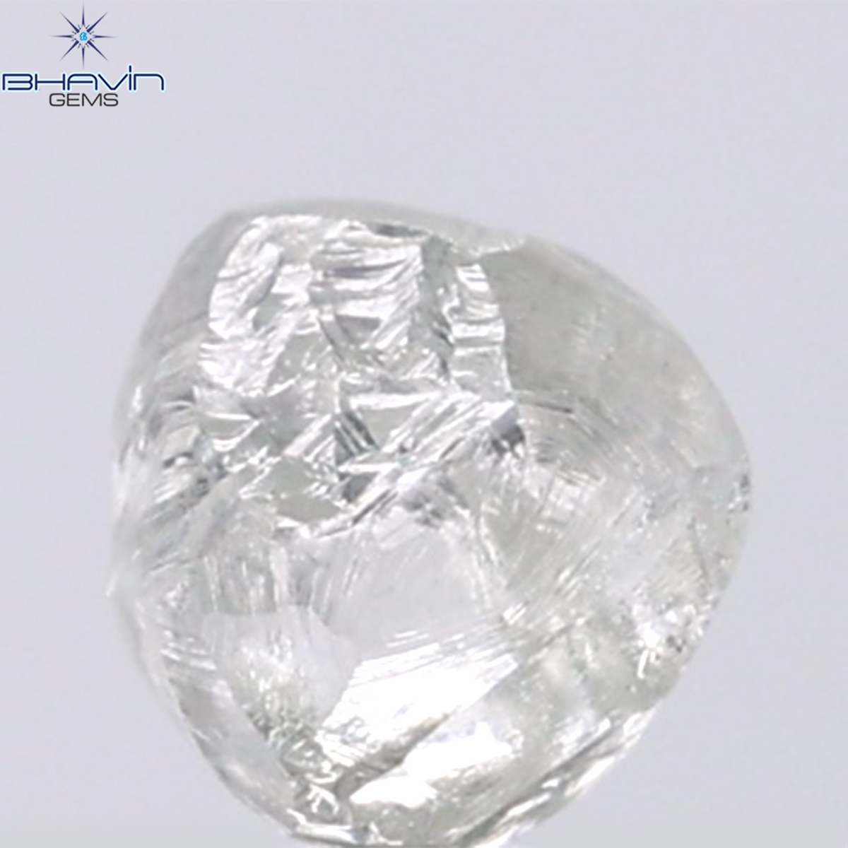 1.13 CT Natural Rough Diamond Green Color Clarity VS (5.60 MM)