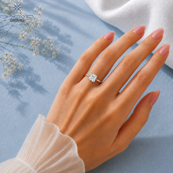 Asscher Cut Solitaire Engagement Ring with Classic 4-Prong Basket in Rose Gold