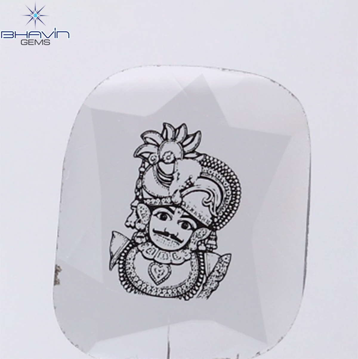 1.33 CT Lab Grown Slice (God) Diamond White Color Clarity VS (16.35 MM)