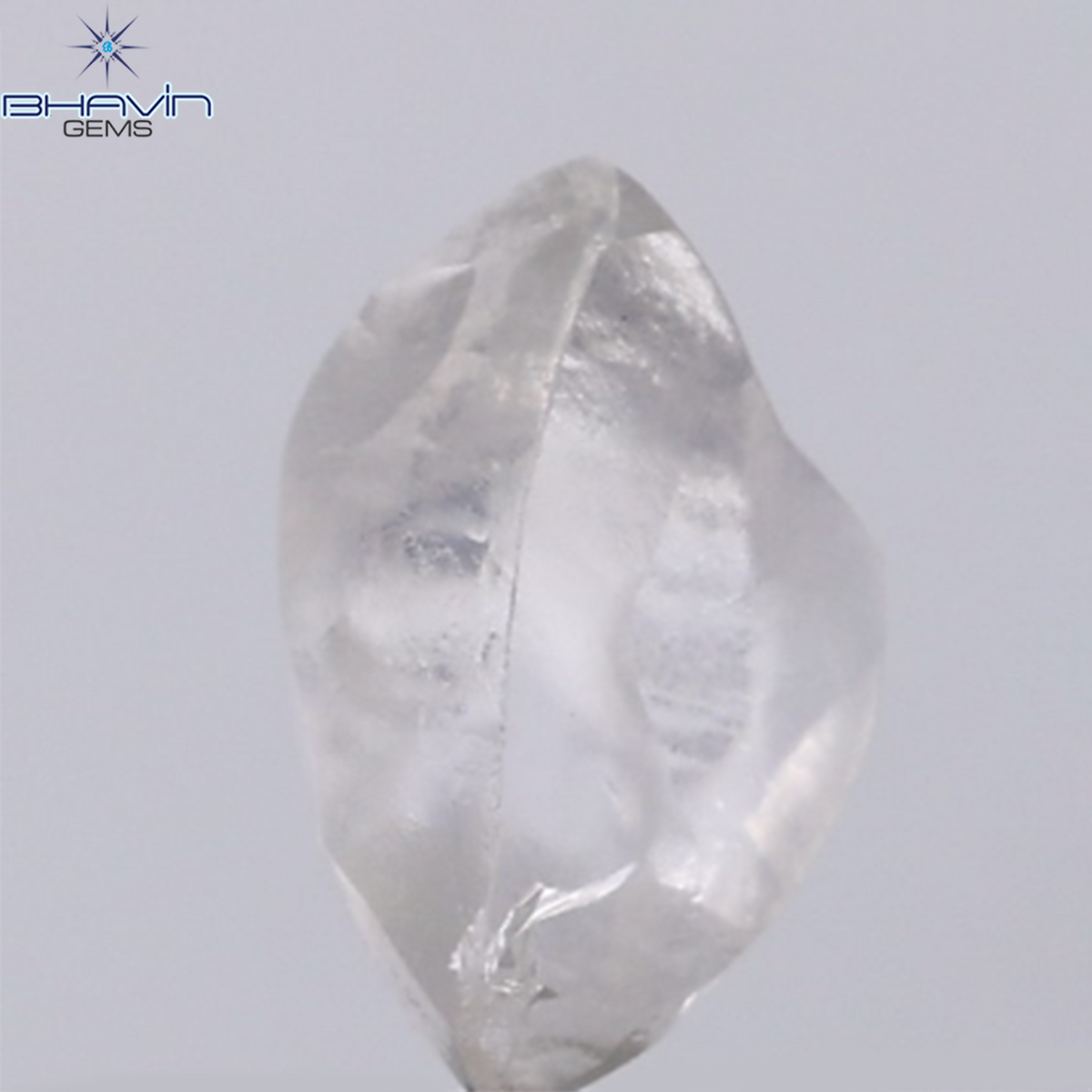 1.47 CT Natural Rough Diamond Grey Color Clarity VS (9.60 MM)