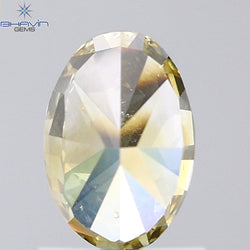 1.00 CT Oval Shape Natural Diamond Orange Color VS2 Clarity (7.07 MM)