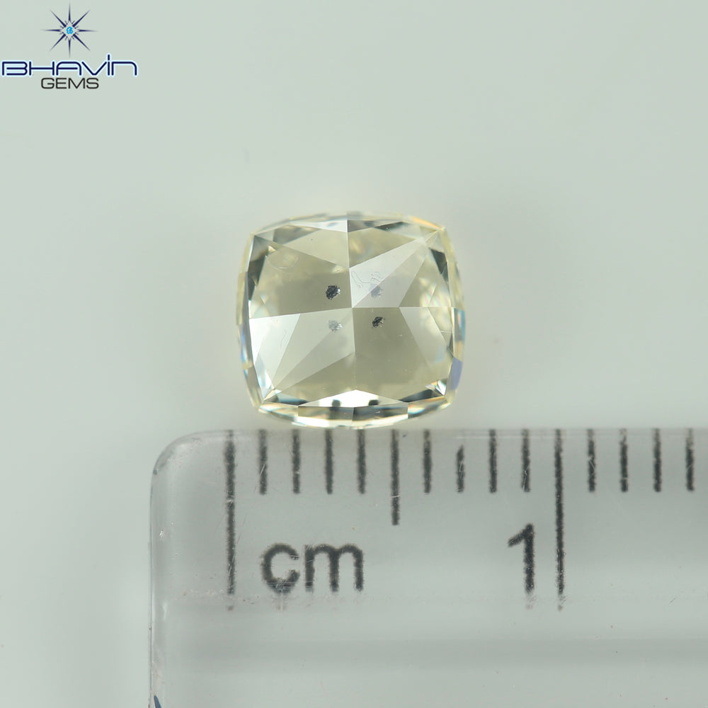 GIA Certified 2.01 CT Cushion Diamond Y To Z Color Natural Diamond SI2 Clarity (6.96 MM)