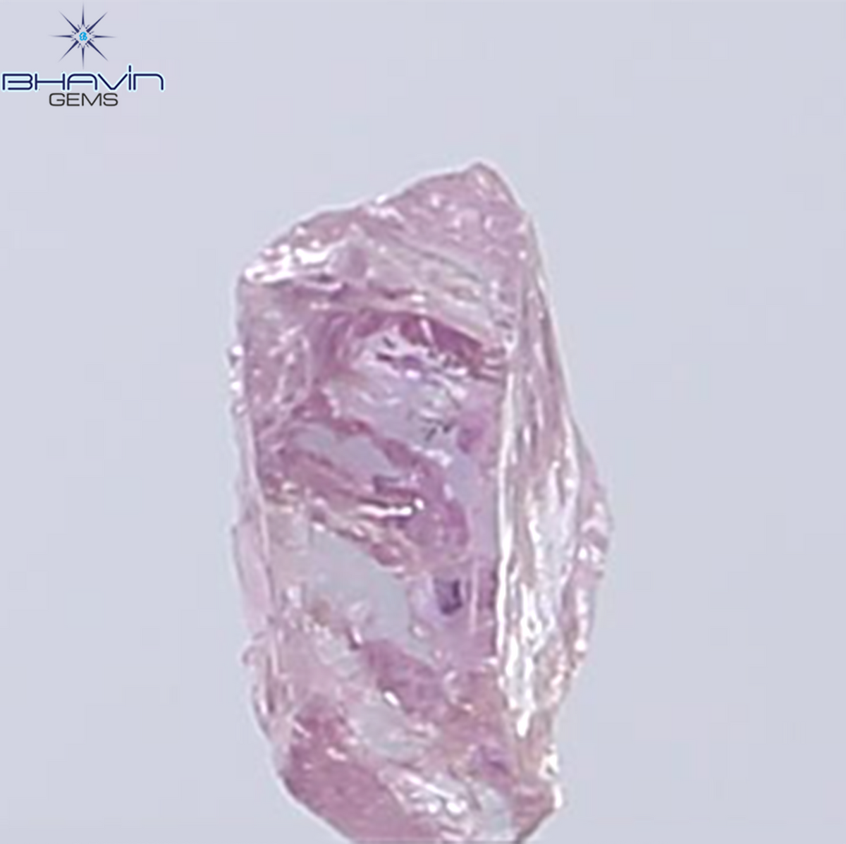 0.29 CT Natural Rough Diamond Pink Color Clarity VS (5.10 MM)