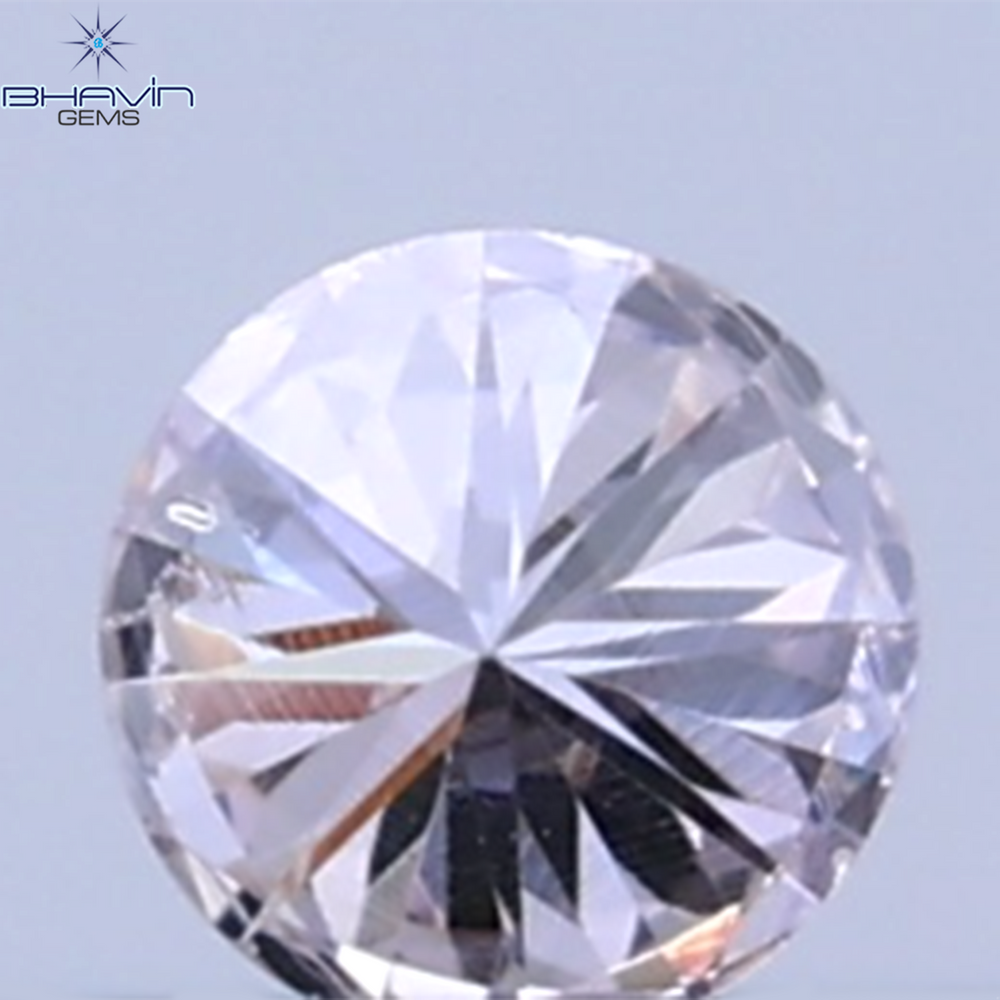 0.02 CT Natural Round Diamond Pink Color Clarity SI (1.60 MM)