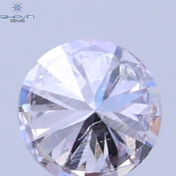 0.03 CT Natural Round Diamond Pink Color Clarity SI (1.90 MM)