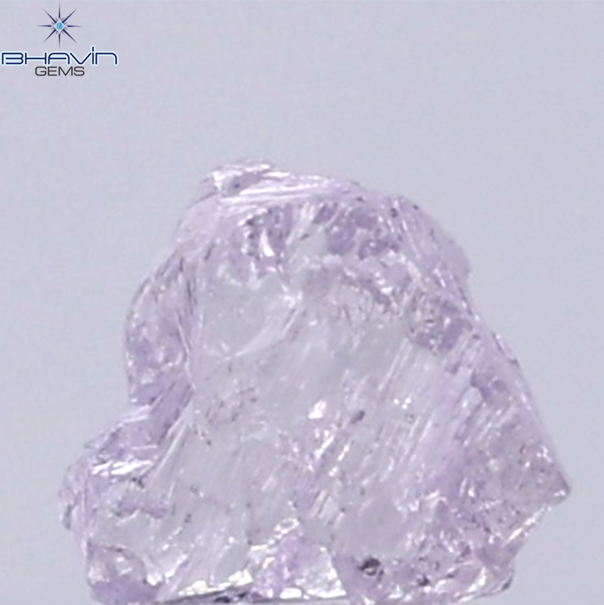 0.36 CT Natural Rough Diamond Pink Color Clarity VS (4.48 MM)