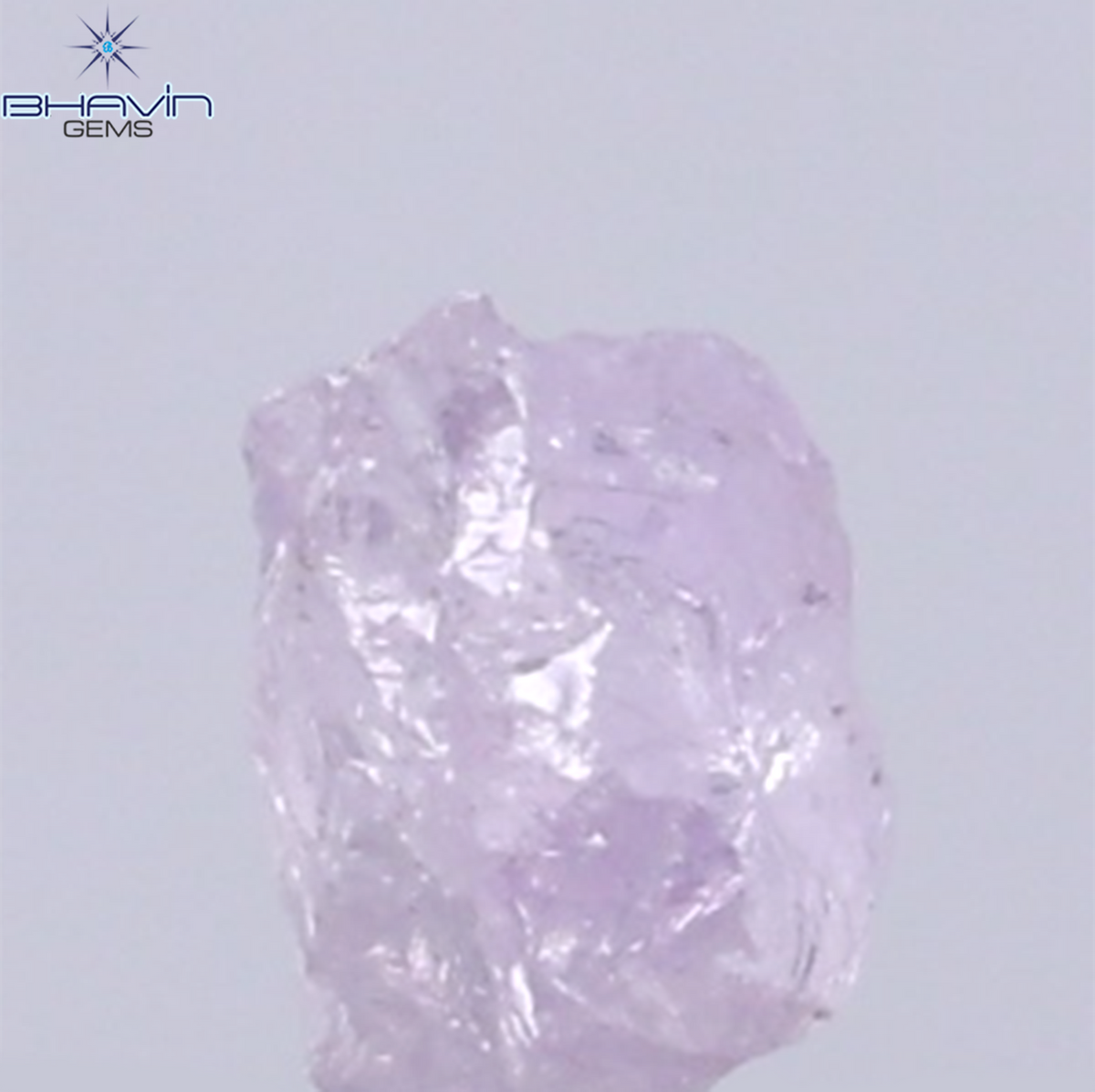 0.25 CT Natural Rough Diamond Pink Color Clarity SI (3.70 MM)