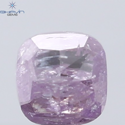 0.38 CT Cushion Diamond Natural Pink Color I3 Clarity (3.52 MM)