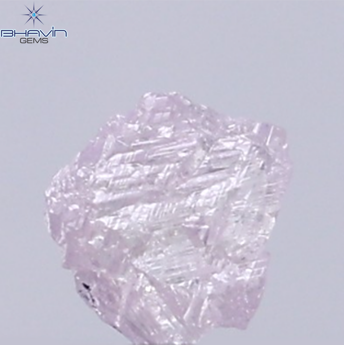 0.22 CT Natural Rough Diamond Pink Color Clarity I1 (3.92 MM)