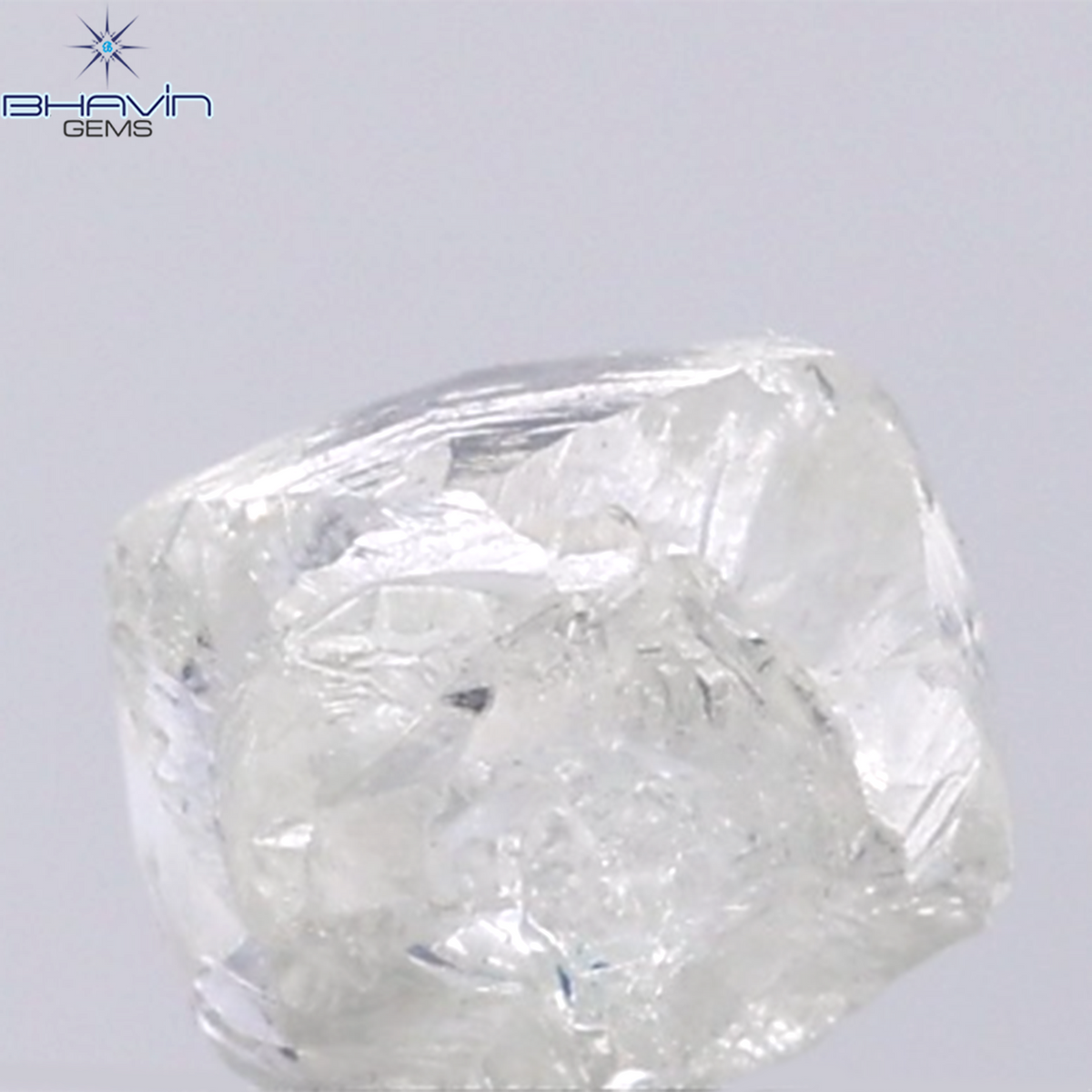 1.58 CT Natural Rough Diamond White Color Clarity VS (6.34 MM)