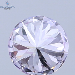 0.07 CT Natural Round Diamond Pink Color Clarity VS2 (2.6 MM)