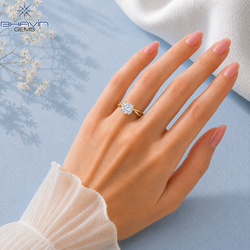 Cushion Cut Diamond Infinity Twist Solitaire Engagement Ring