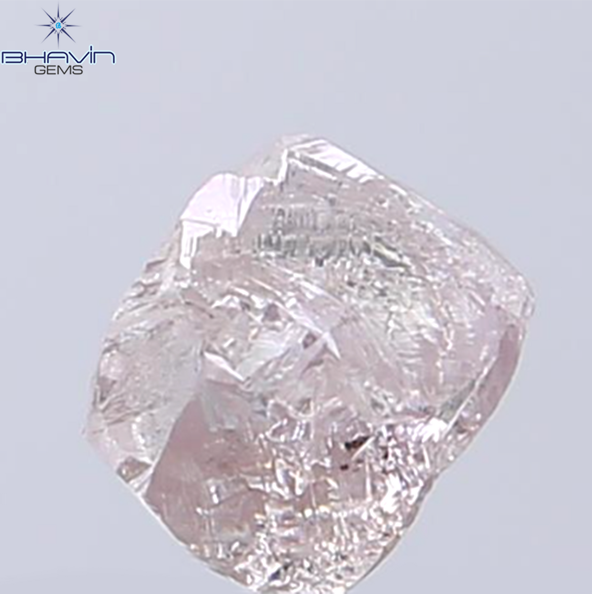 1.33 CT Natural Rough Diamond Pink Color Clarity SI (5.91 MM)