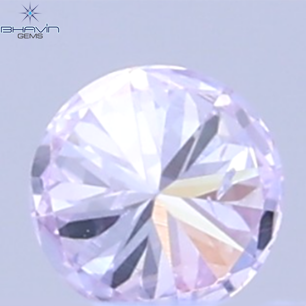 0.02 CT Natural Round Diamond Pink Color Clarity SI (1.6 MM)